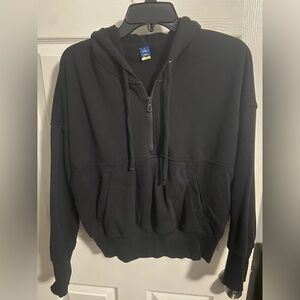 Source Unknown Black Zip-Up Men's Sweater